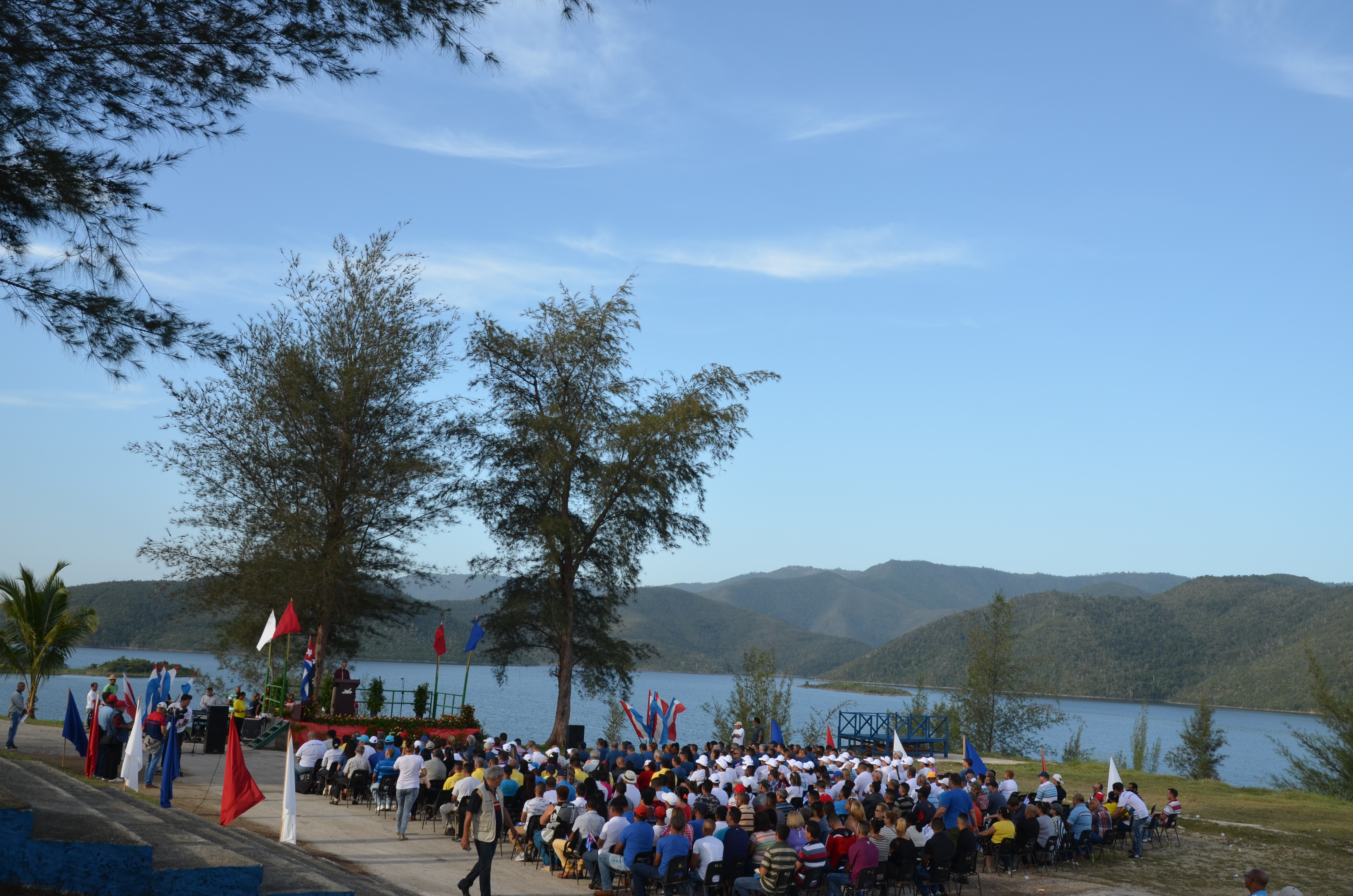 Acto político por Aniversario del INRH en Mayarí, Holguín