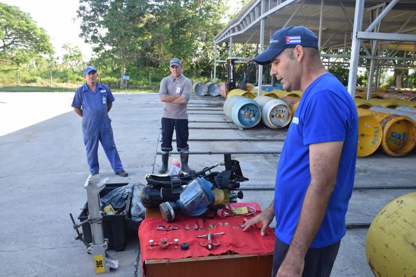 ejercicio en la Planta Potabilizadora Norte Habana