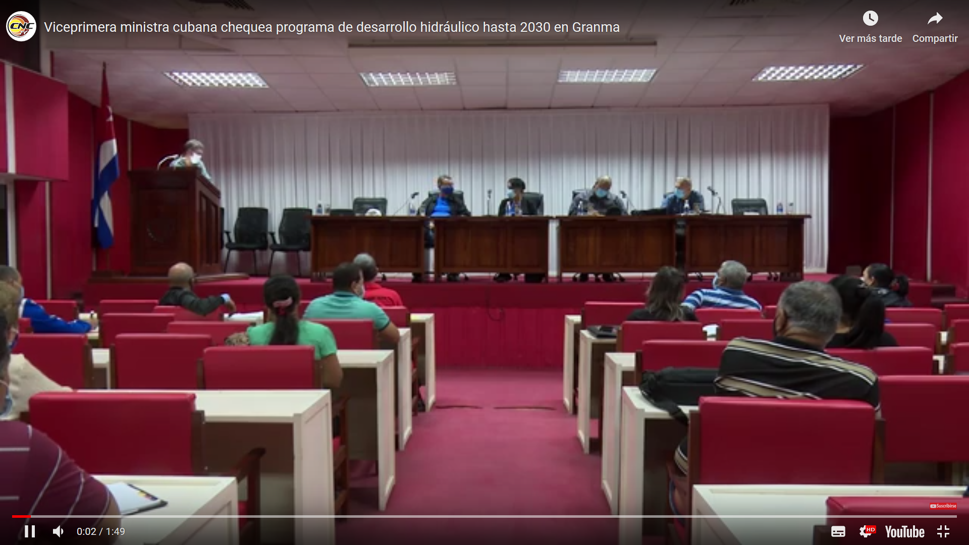 Chequeo del programa Hidráulico hasta el 2030 en Granma