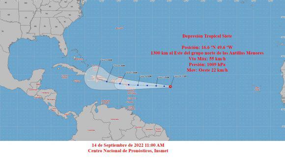AVISO DE CICLÓN TROPICAL No. 1. DEPRESION TROPICAL 7.