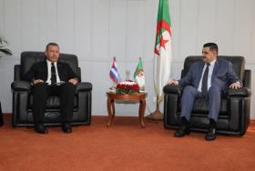 Concluye presidente de Recursos Hidráulicos visita a Argelia Ministerio de Hidráulica de Argelia, Sr. Omar Bougueroua y el presidente del INRH Antonio Rodríguez