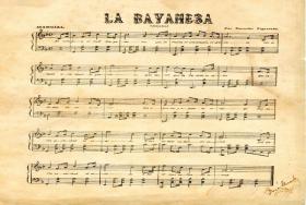 Texto de la Bayamesa en su partitura